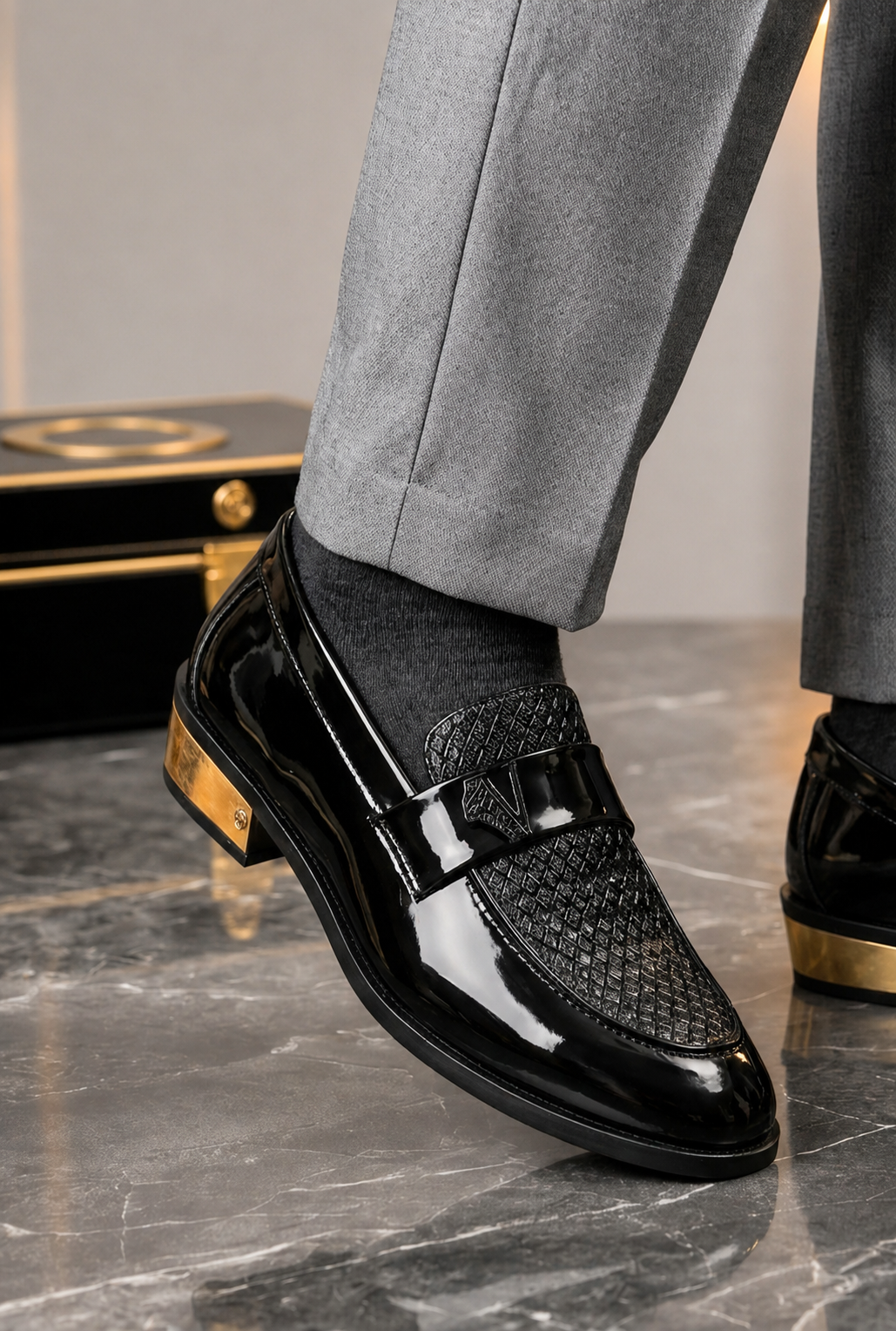 Royal Noir Luxe Loafers