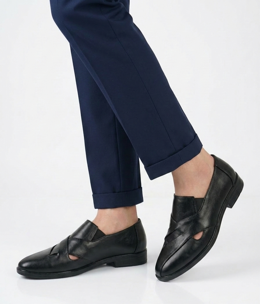 Urban Edge Casual Loafers - Black