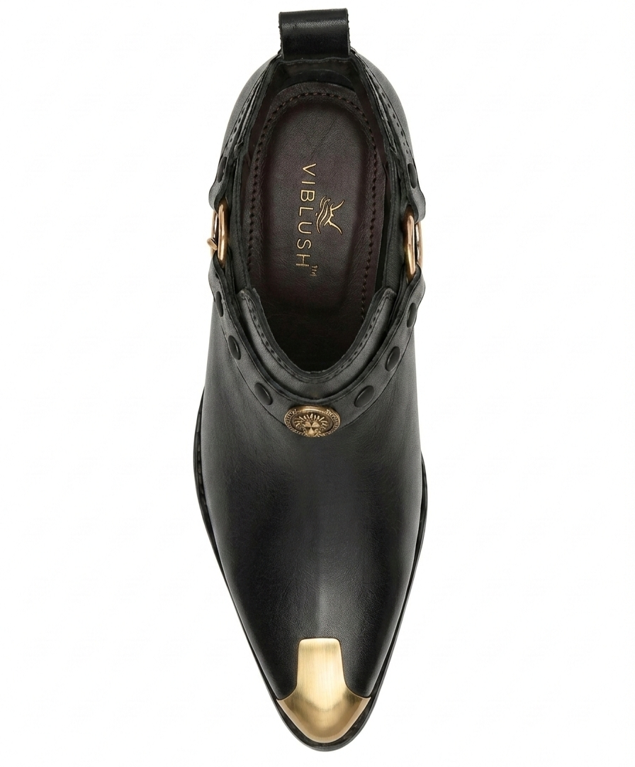 Imperial Chain Chelsea Boots - Black