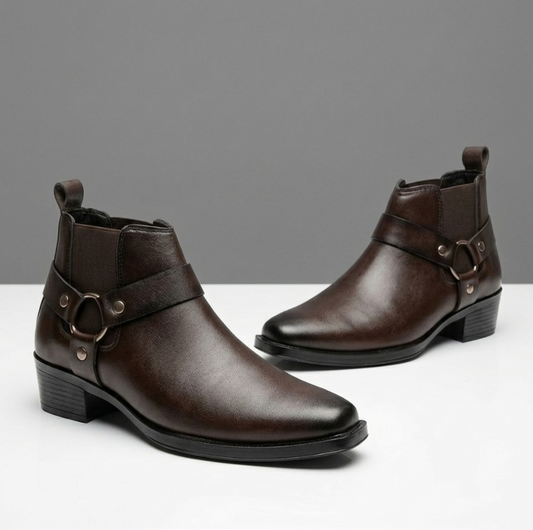 Rogue Harness Chelsea Boots - Brown