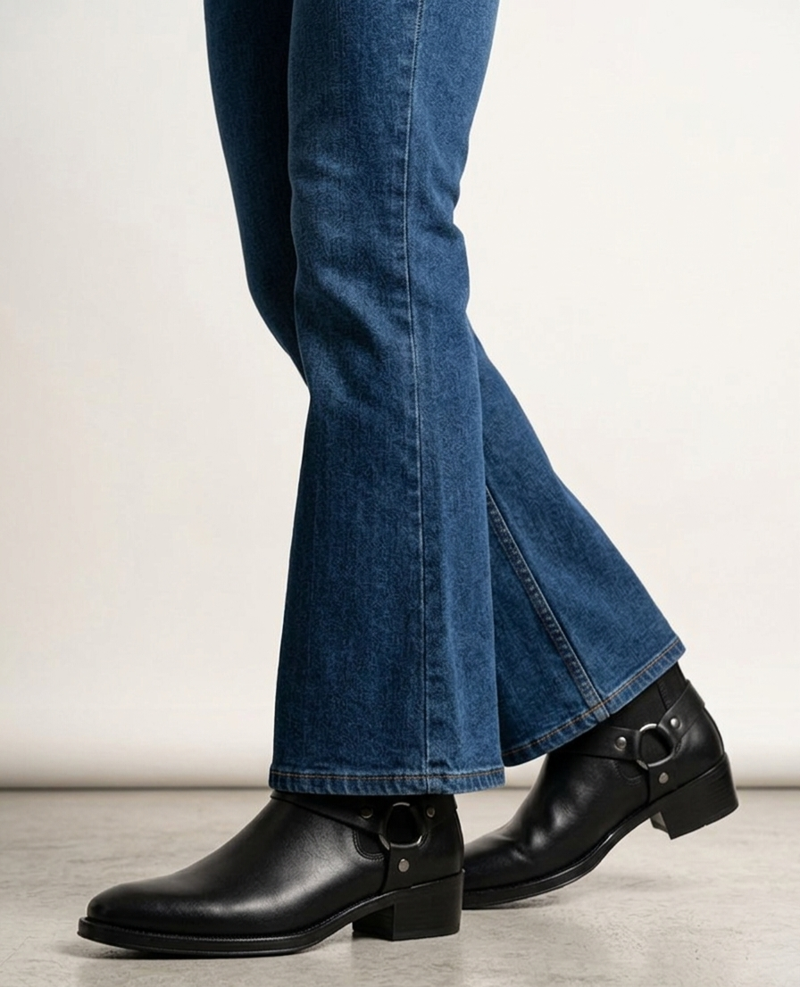 Rogue Harness Chelsea Boots - Black