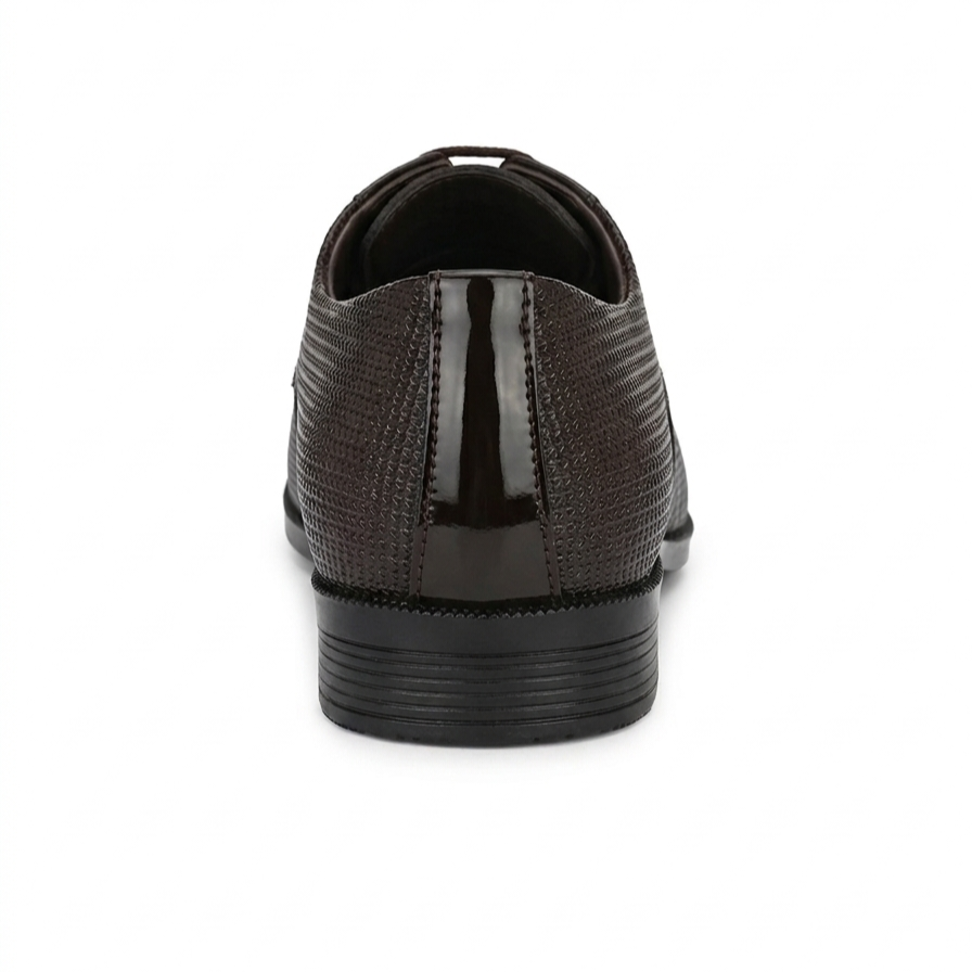Midnight Luxe Patent Oxfords - Brown