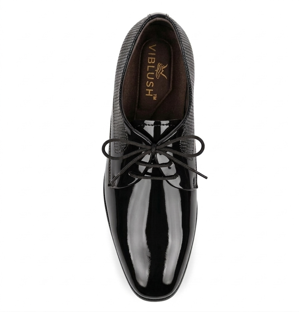 Midnight Luxe Patent Oxfords - Black