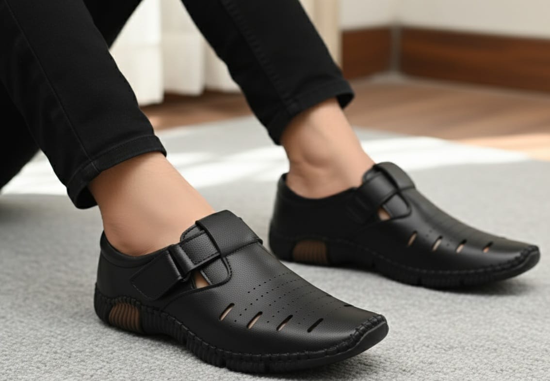 AirFlex Comfort Walking Shoes - Black