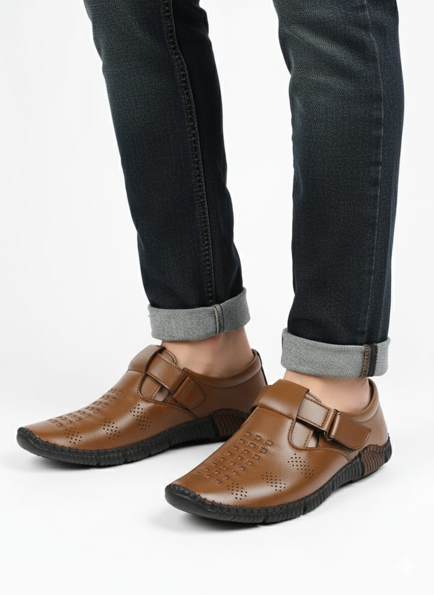 BreathEase Casual Shoes - Tan