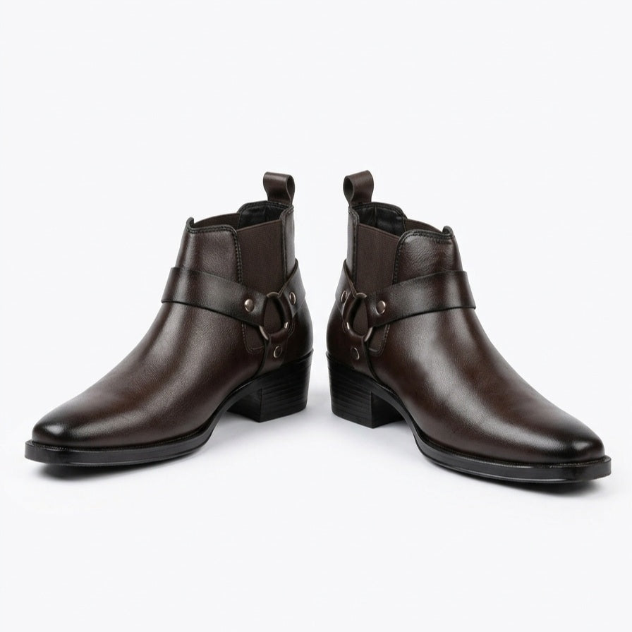 Rogue Harness Chelsea Boots - Brown