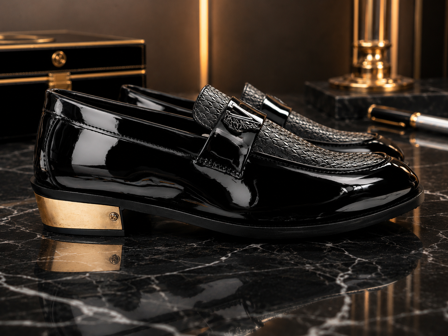 Royal Noir Luxe Loafers
