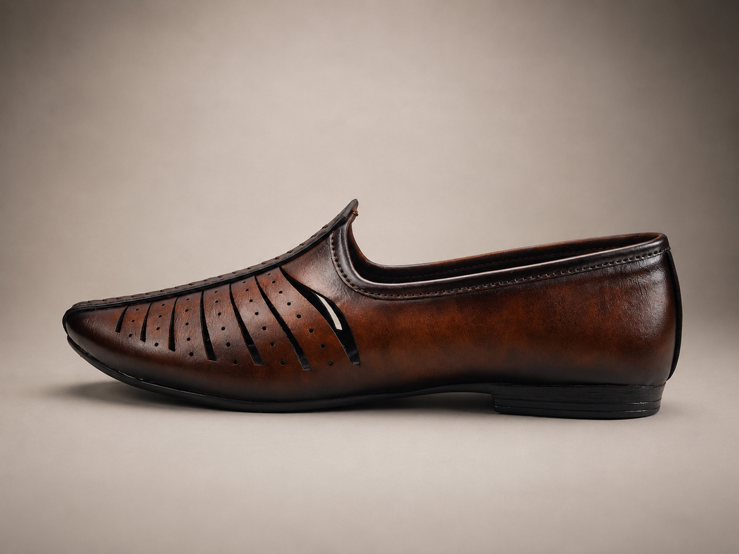 Nawab Noir Ethnic Loafers - Brown