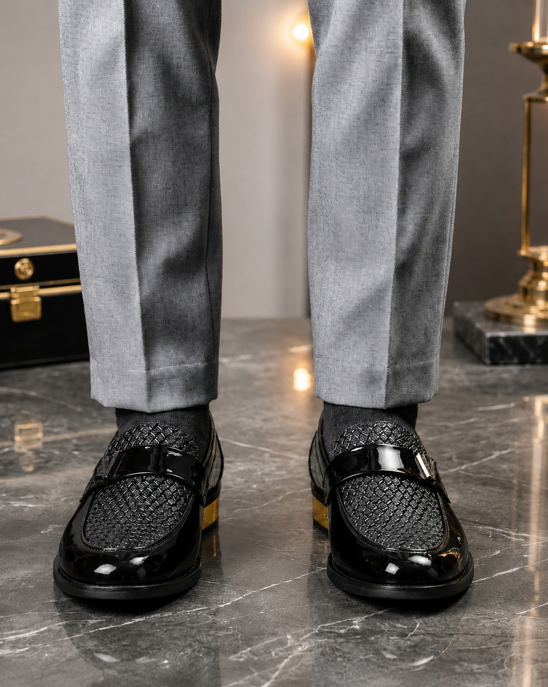 Royal Noir Luxe Loafers