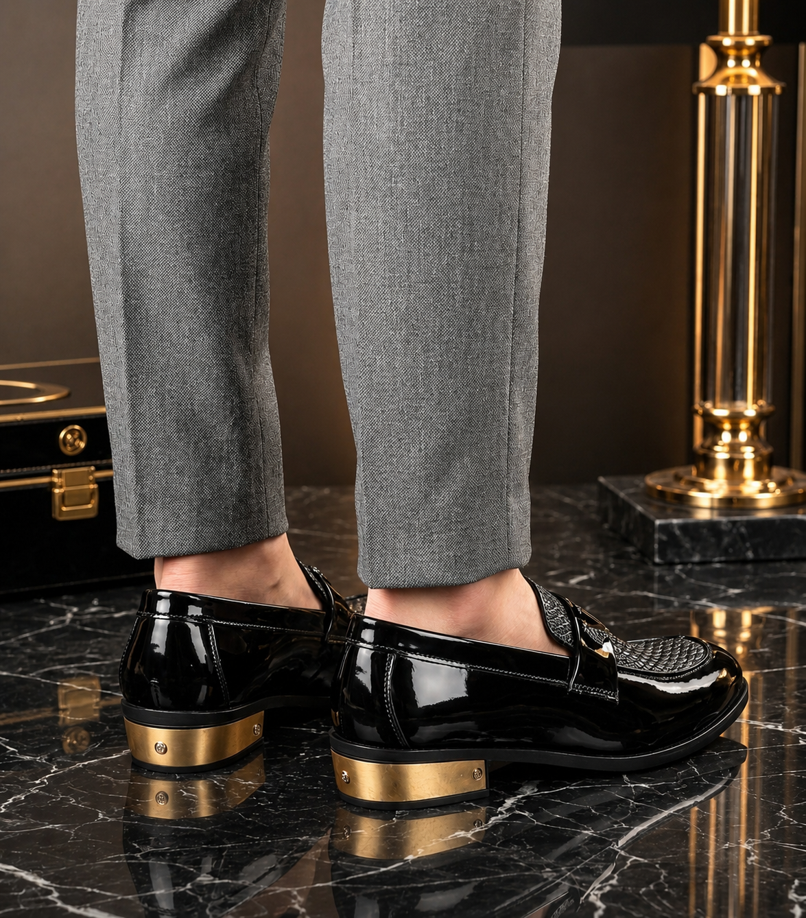 Royal Noir Luxe Loafers