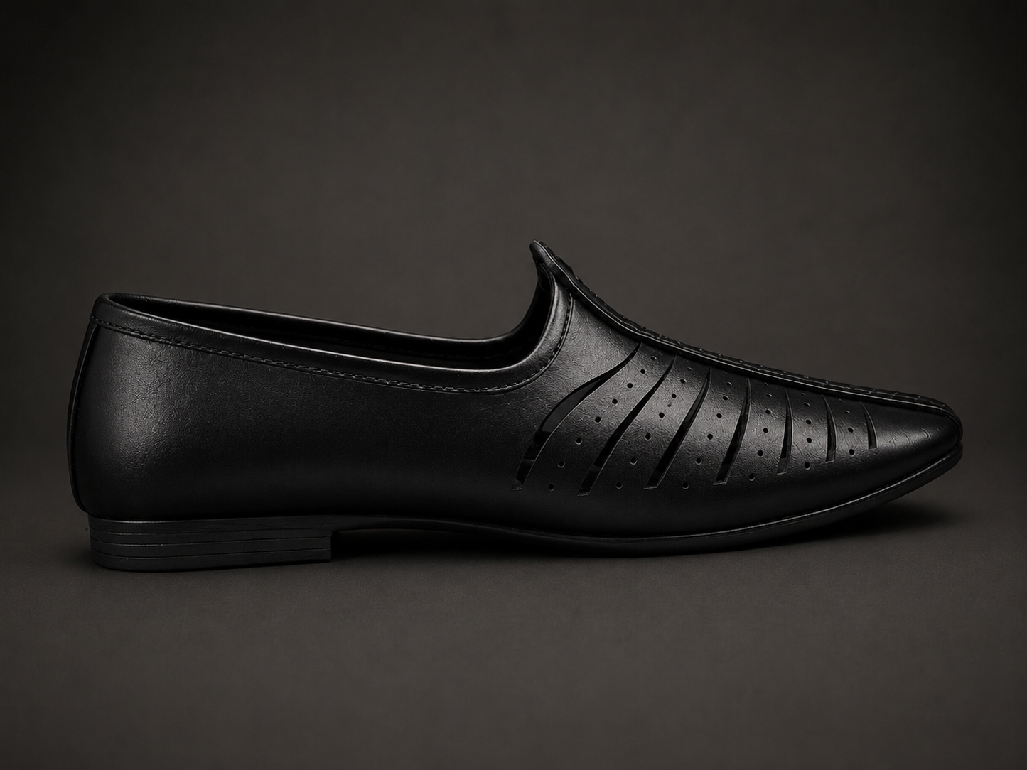 Nawab Noir Ethnic Loafers - Black