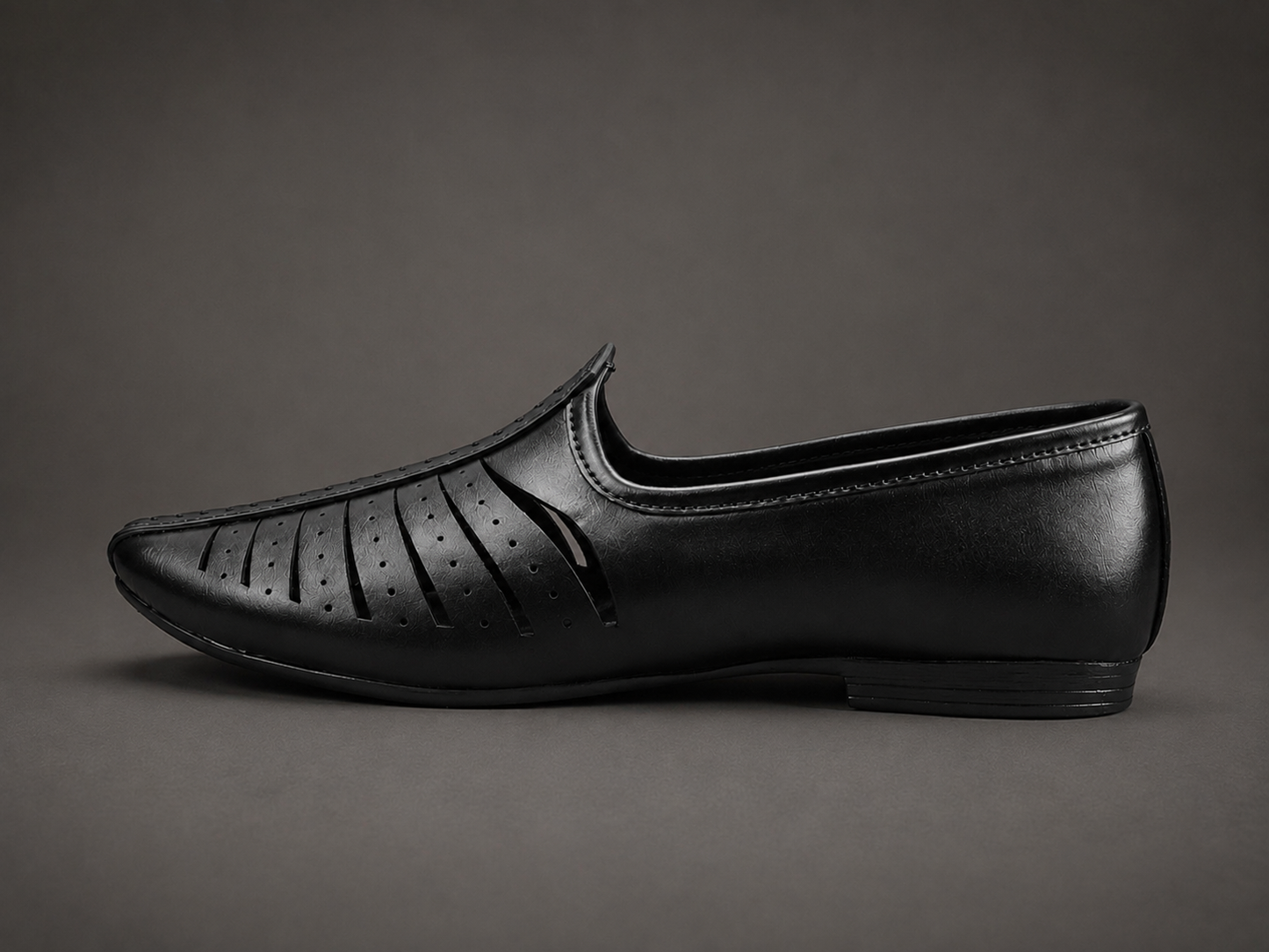 Nawab Noir Ethnic Loafers - Black